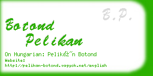 botond pelikan business card